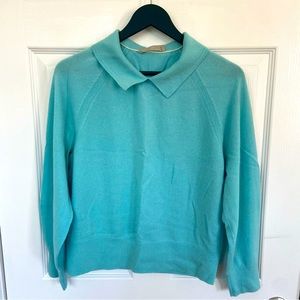 Gorgeous Sky Blue Everlane Cashmere Polo Sweater L